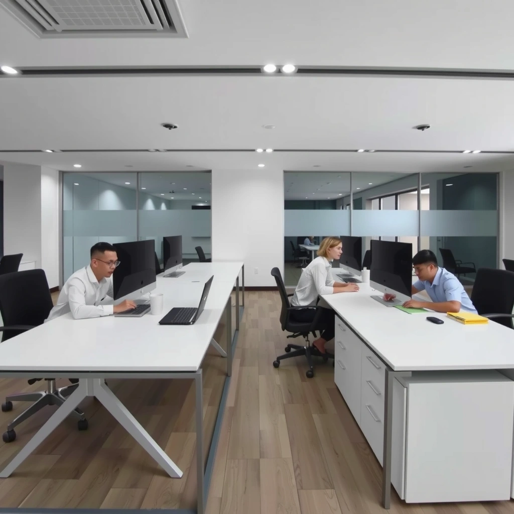 Modern marketing agency office interior